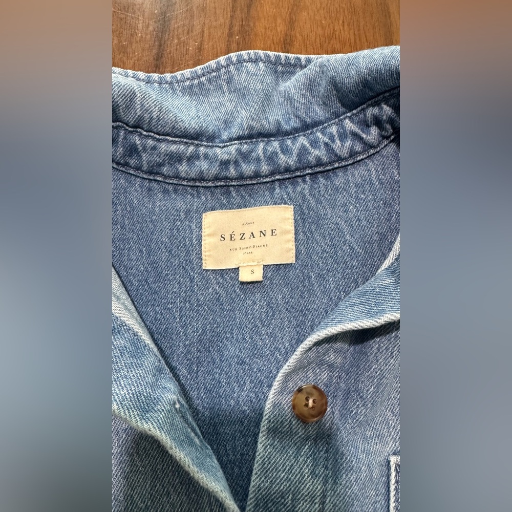 Sézane Blue Denim dress